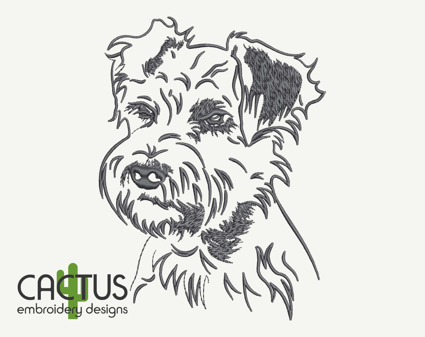 Schnauzer Embroidery Design