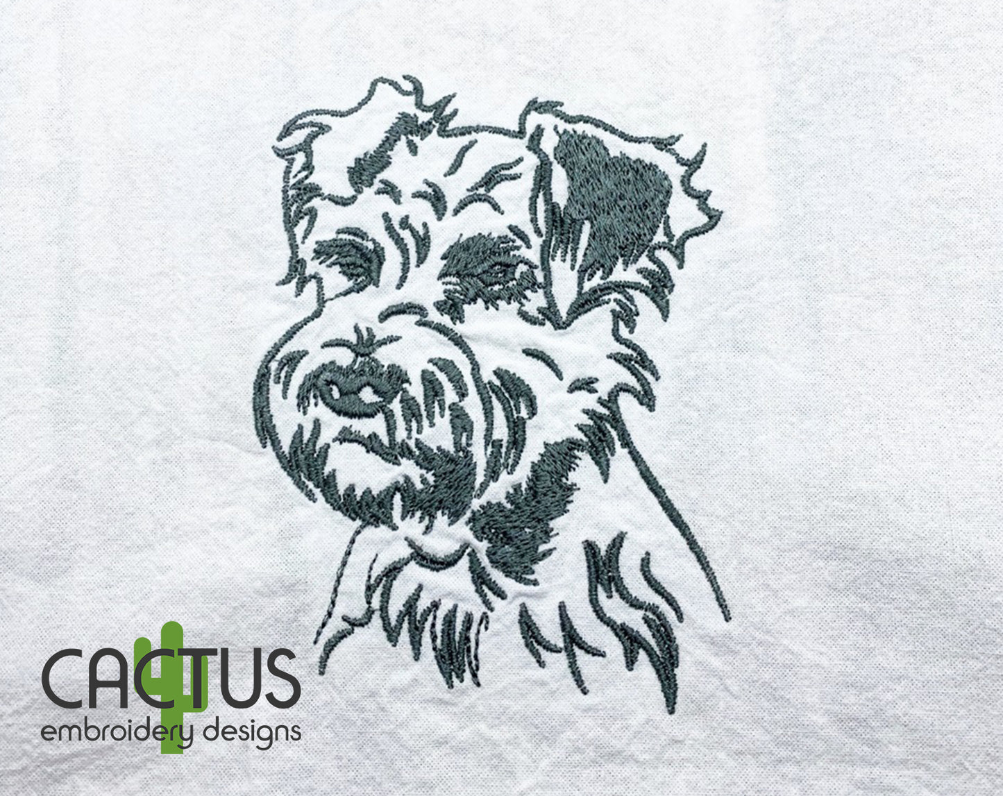 Schnauzer Embroidery Design