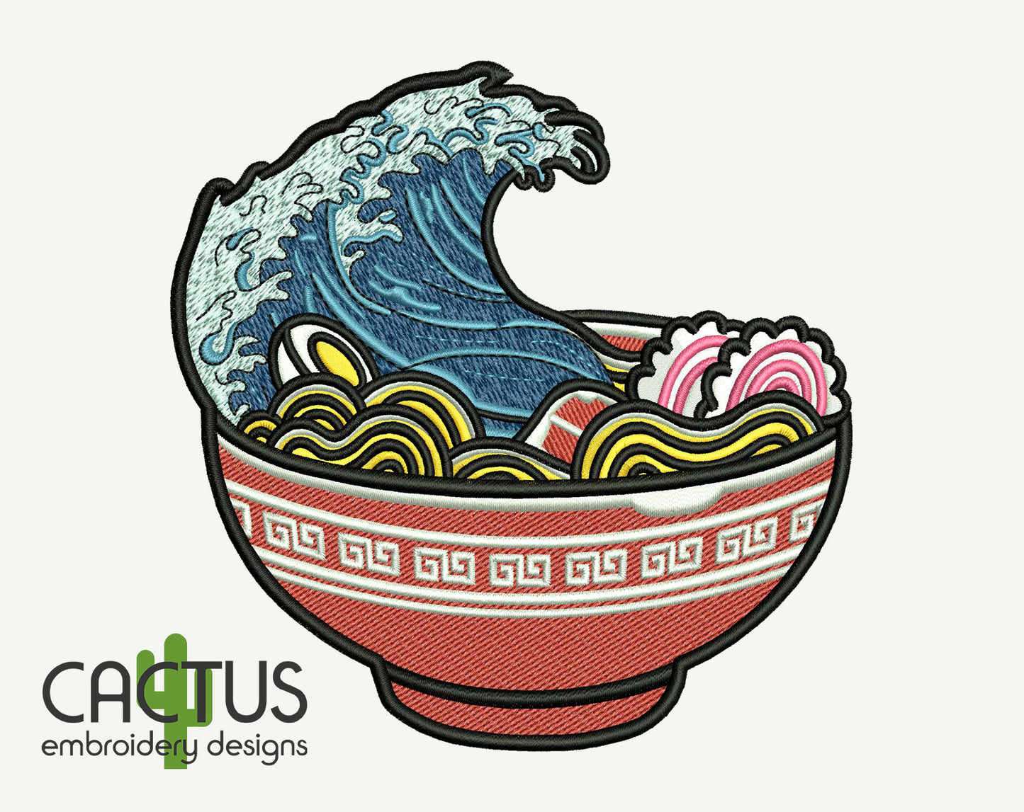 Sea of Ramen Embroidery Design