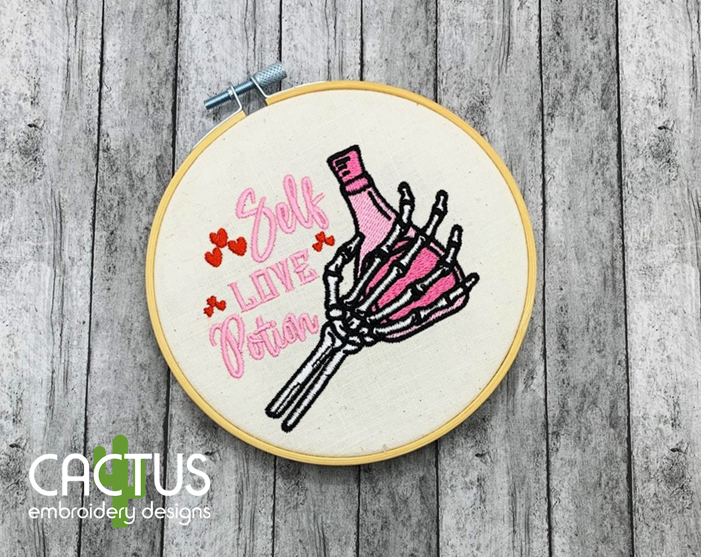 Potion Self Love Embroidery Design