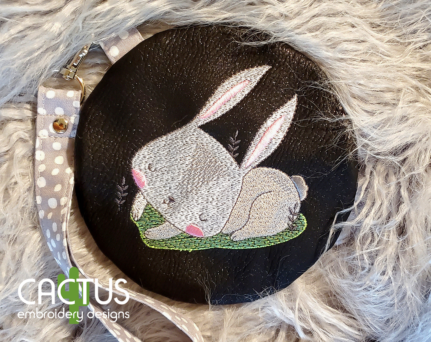 Sleeping Rabbit Embroidery Design