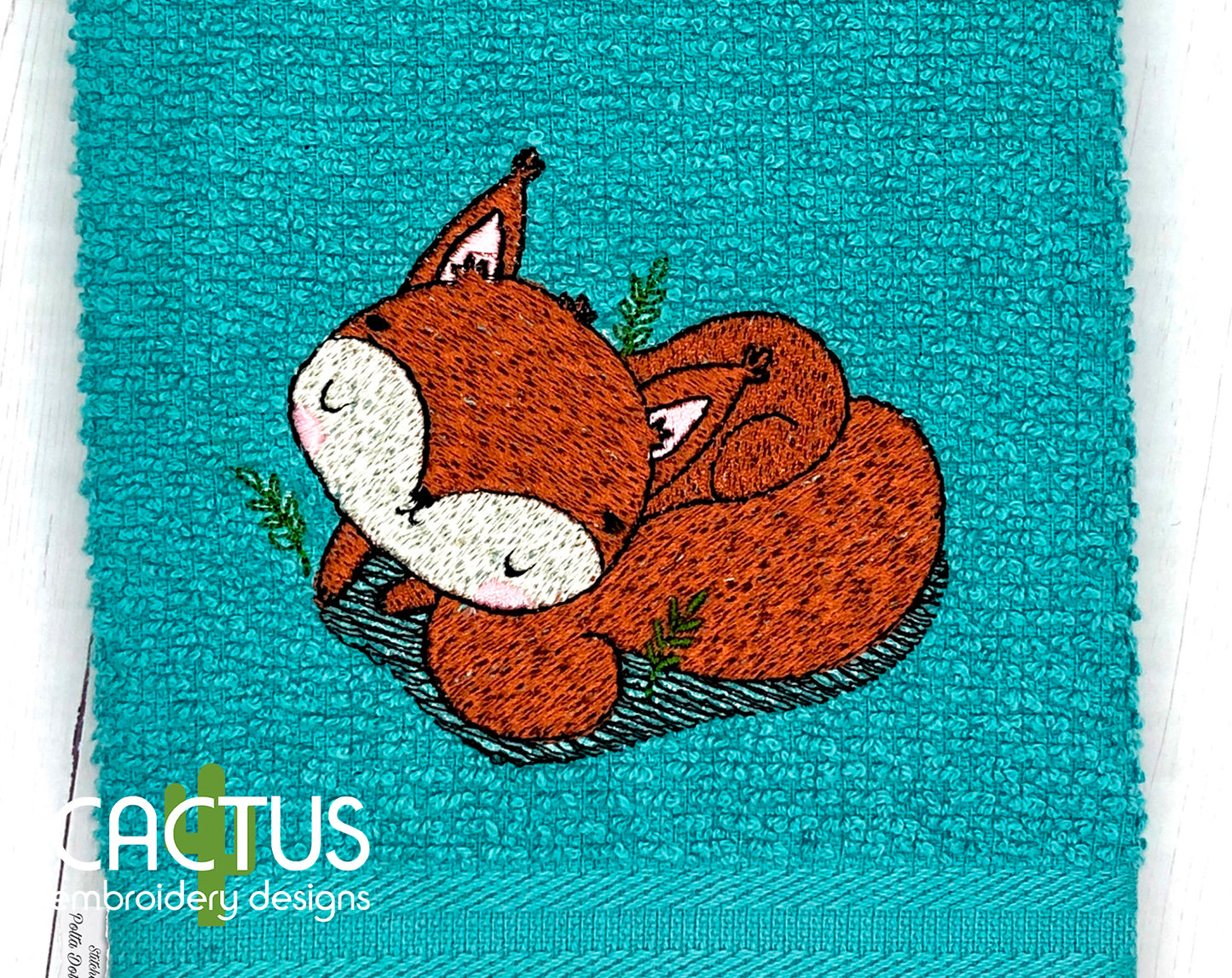Sleeping Squirrel Embroidery Design