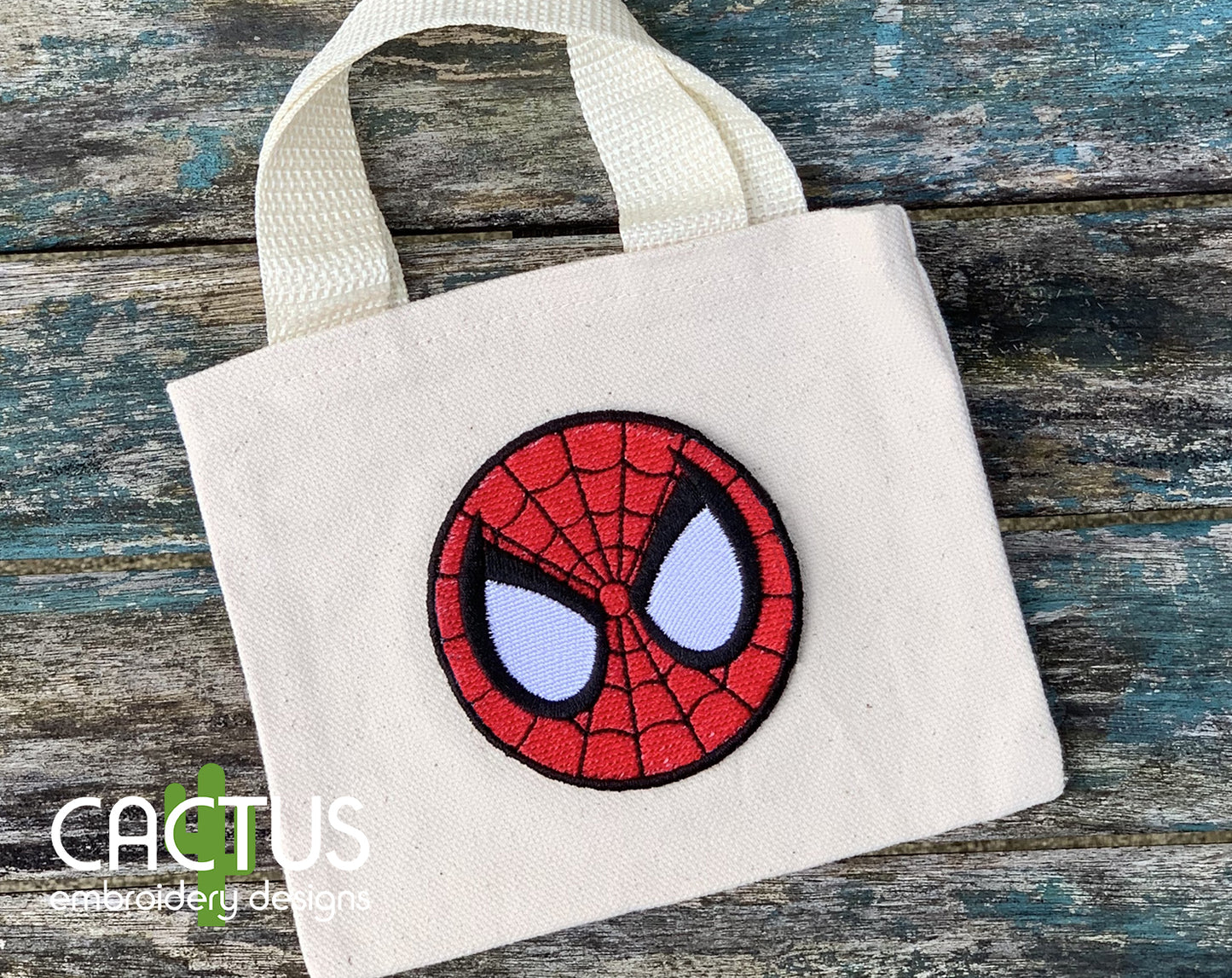 Spider Mask Patch Embroidery Design