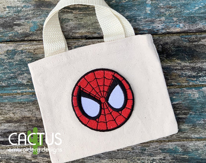 Spider Mask Patch Embroidery Design