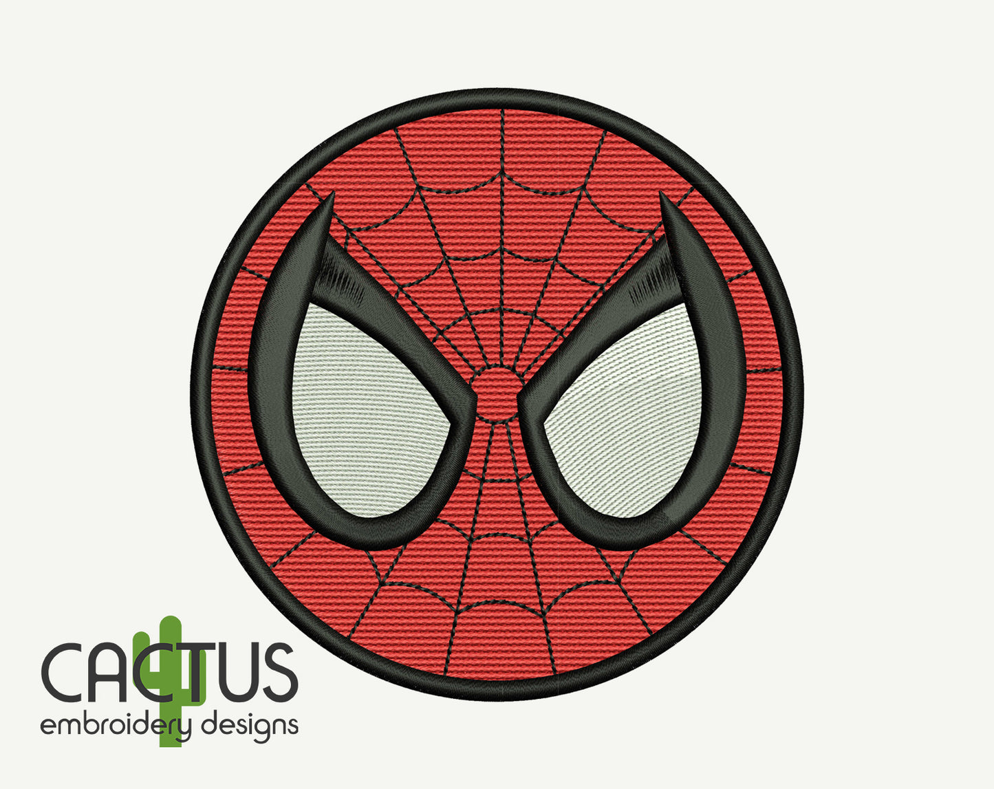 Spider Mask Patch Embroidery Design