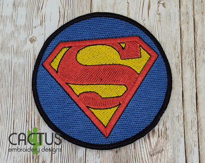 S Man Patch Embroidery Design