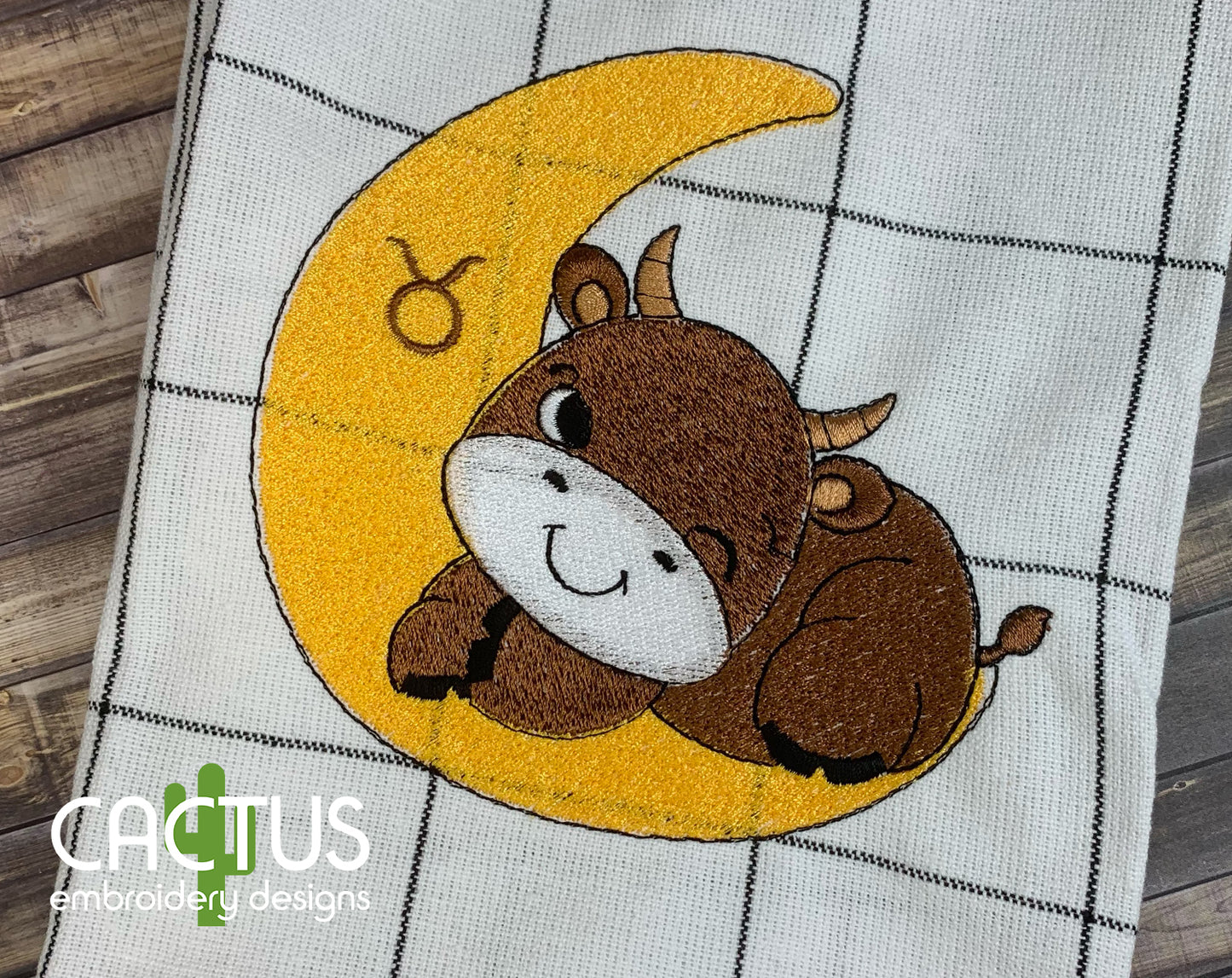 Taurus Embroidery Design