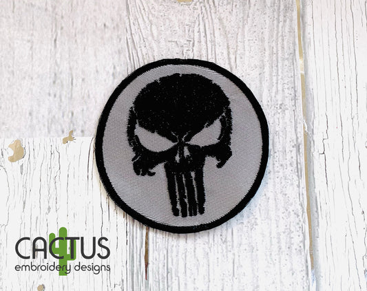 The Punisher Patch Embroidery Design
