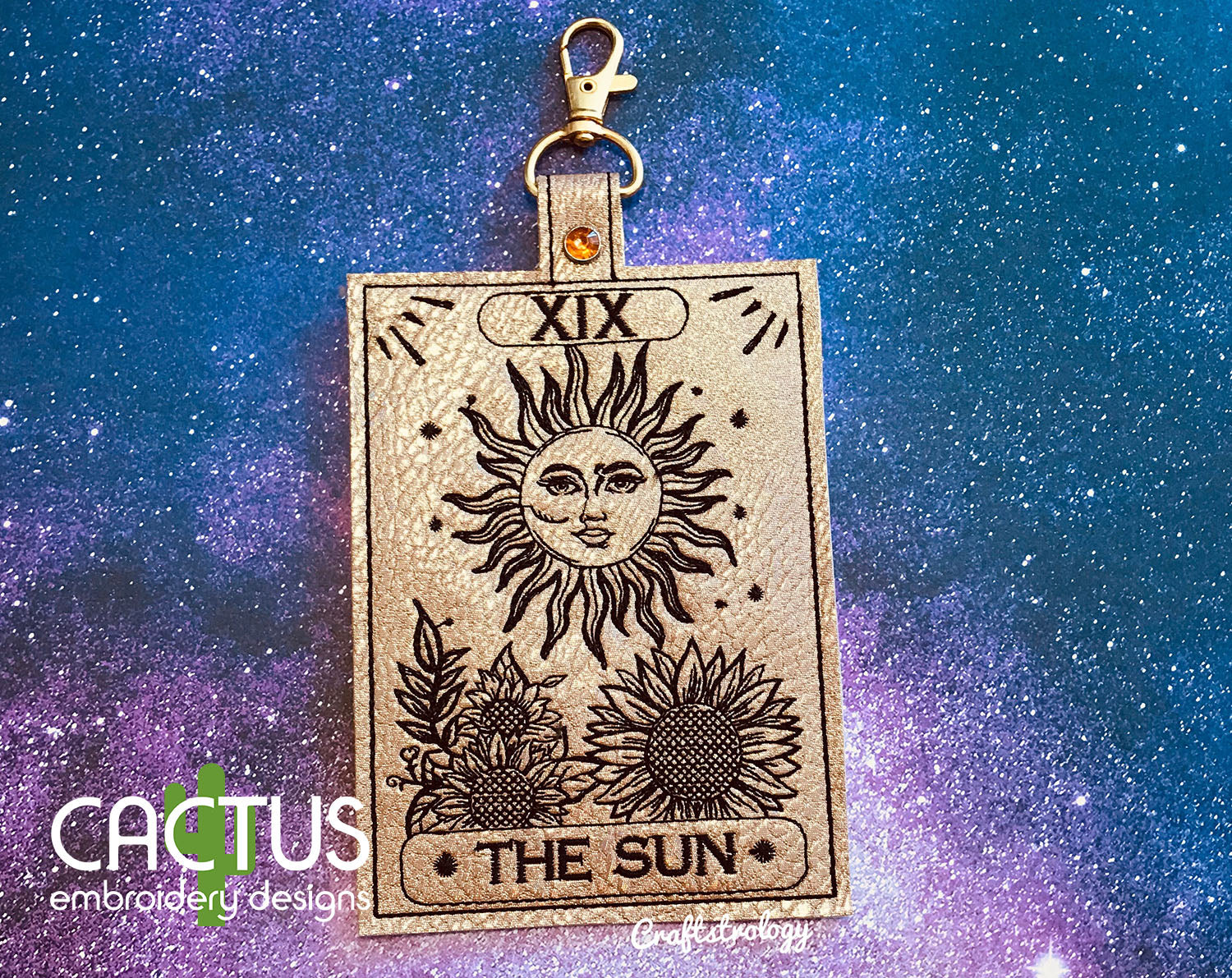 The Sun ID and Vax Card Holder – Cactus Embroidery Designs