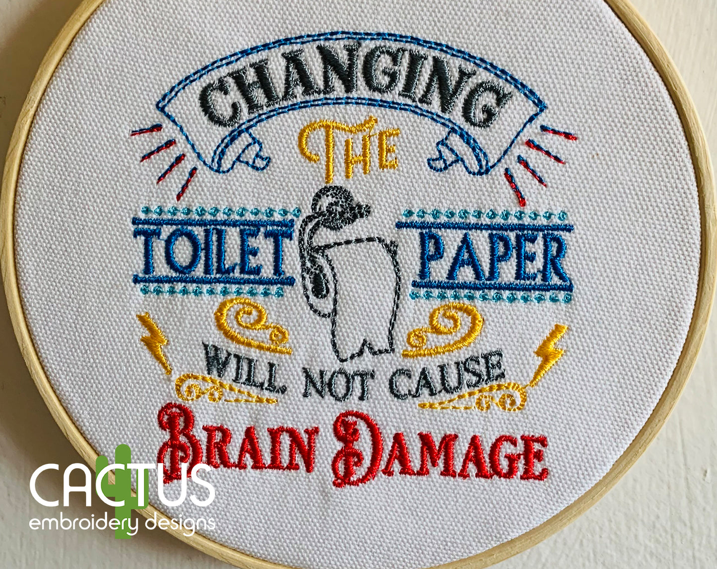 Changing the Toilet Paper Embroidery Design