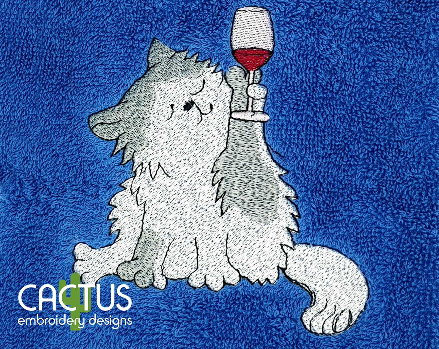 Wine Embroidery Design