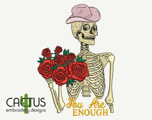 You are Enough Embroidery Design