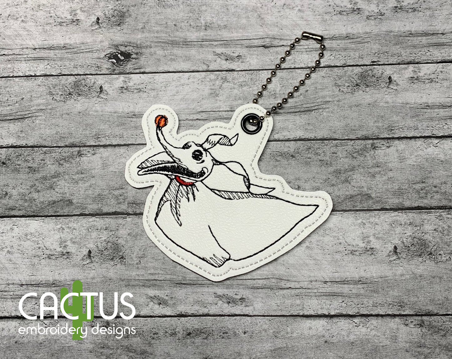 Ghost Dog Set of Eyelet Fob, Snap Tab & Feltie