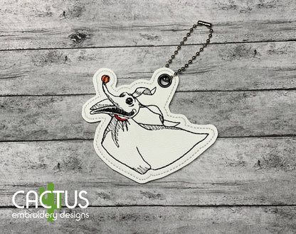 Ghost Dog Set of Eyelet Fob, Snap Tab & Feltie