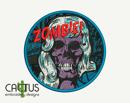 Zombie Chic Patch Embroidery Design