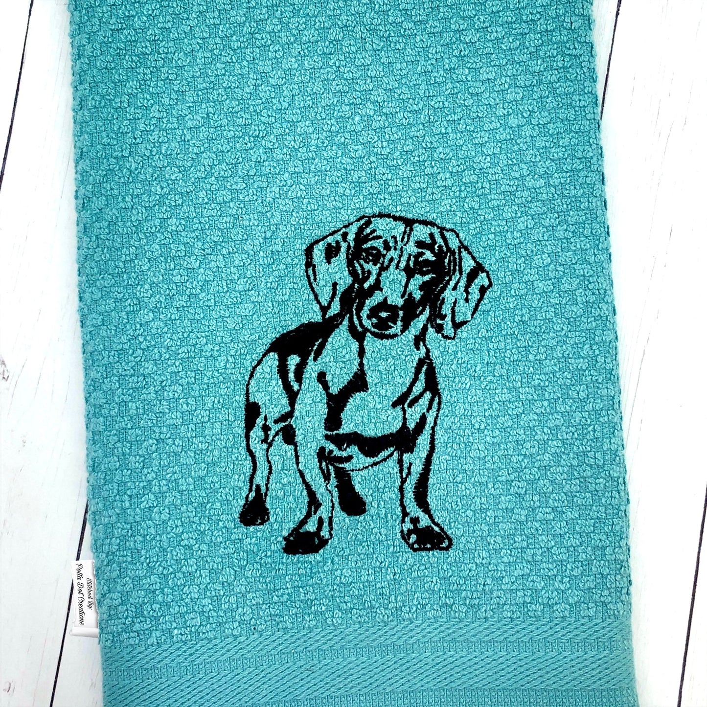 Dachshund Embroidery Design